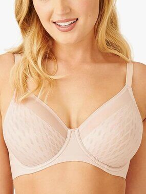 Wacoal 855336 Womens Elevated Allure Seamless Lift Underwire Bra Rose Dust 36DDD